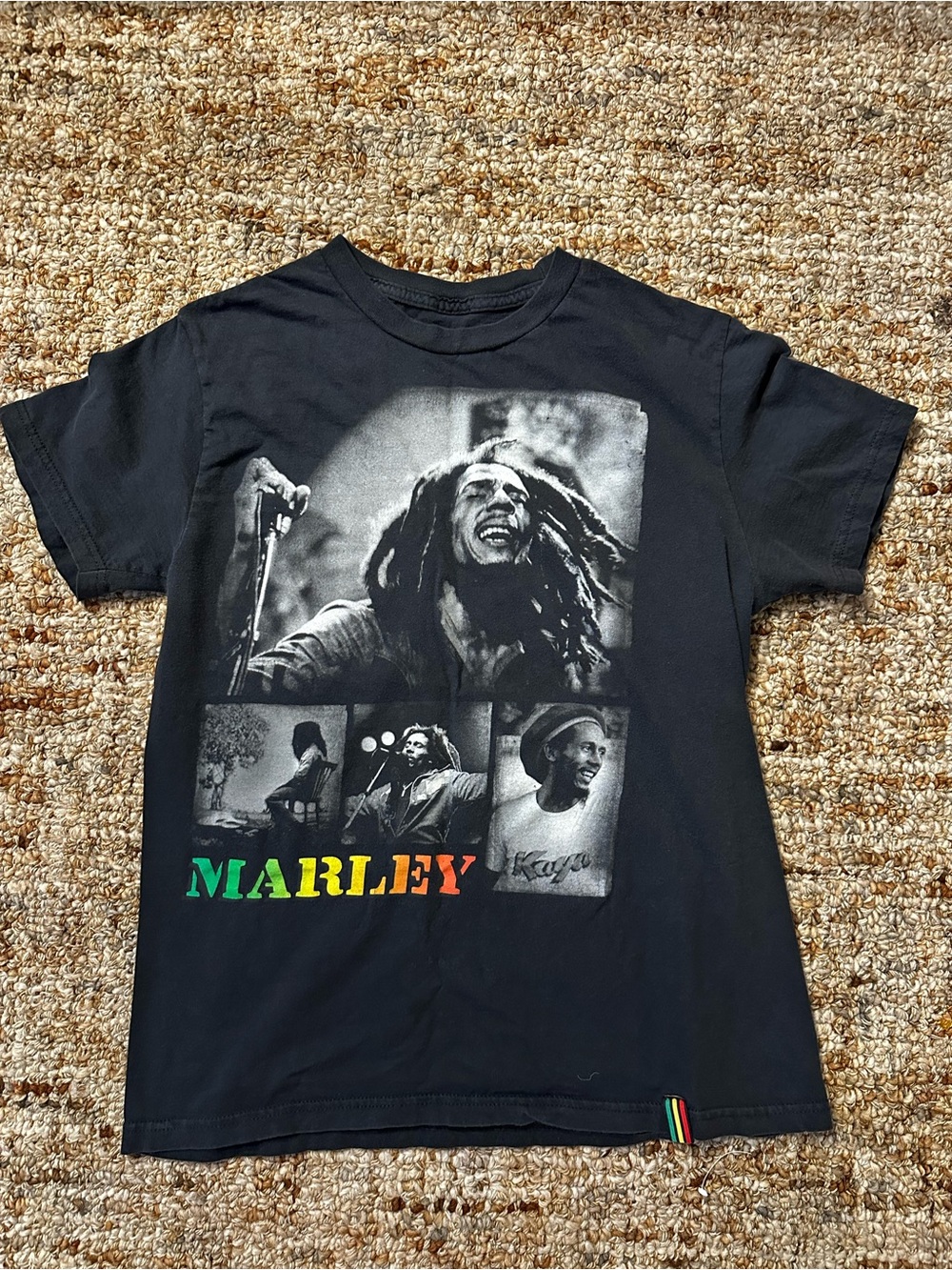 Black Marley Graphic Short Sleeve Tee